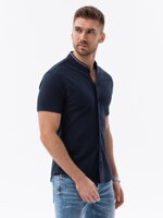 Men's shirt with short sleeves K543 - navy