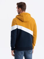 Men's hooded sweatshirt - mustard V4 B1419
