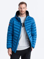 Men's mid-season quilted jacket C368 - navy