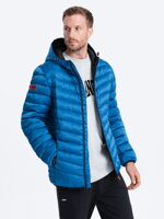 Men's mid-season quilted jacket C368 - navy