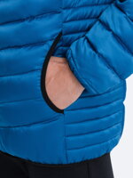 Men's mid-season quilted jacket C368 - navy