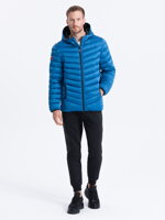 Men's mid-season quilted jacket C368 - navy