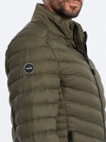 Men's mid-season quilted jacket C528 - olive