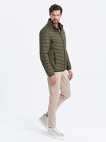 Men's mid-season quilted jacket C528 - olive