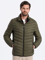 Men's mid-season quilted jacket C528 - olive