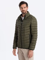 Men's mid-season quilted jacket C528 - olive