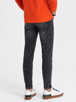 Men's jeans SKINNY FIT - black P1063