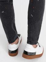 Men's jeans SKINNY FIT - black P1063