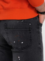 Men's jeans SKINNY FIT - black P1063