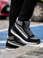Men's casual sneakers T358 - grey