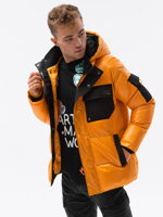 Men's mid-season jacket C457 - yellow