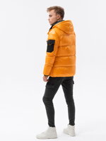 Men's mid-season jacket C457 - yellow