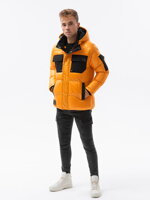 Men's mid-season jacket C457 - yellow