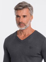 Men's sweater E191 - dark grey