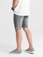 Men's denim shorts - grey W311