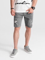 Men's denim shorts - grey W311