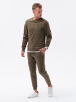 Men's set sweatshirt + pants - olive Z53