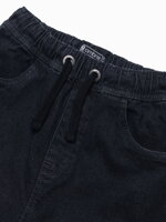 Men's denim shorts - dark grey W362