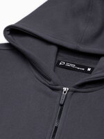 Men's zip-up sweatshirt - V1 dark grey B1423