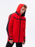 Men's mid-season quilted jacket C455 - black