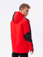Men's mid-season quilted jacket C455 - black