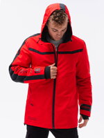 Men's mid-season quilted jacket C455 - black