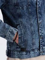 Men's mid-season jeans jacket C441 - V4 dark jeans