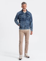 Men's mid-season jeans jacket C441 - V4 dark jeans