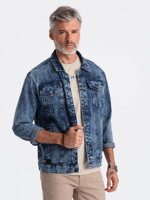 Men's mid-season jeans jacket C441 - V4 dark jeans