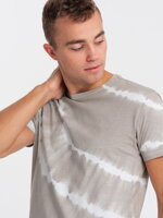 TIE DYE men's cotton T-shirt - gray V1 S1622
