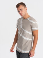 TIE DYE men's cotton T-shirt - gray V1 S1622