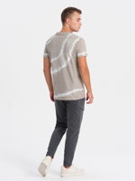 TIE DYE men's cotton T-shirt - gray V1 S1622