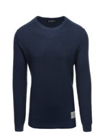 Men's sweater E185 - dark blue