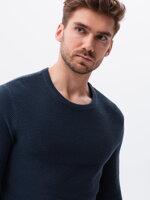 Men's sweater E185 - dark blue