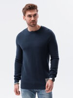 Men's sweater E185 - dark blue