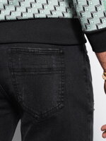 Men's jeans SKINNY FIT - black P1060