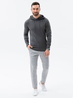 Men's sweater E187 - grey melange