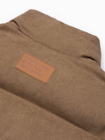 Men's quilted vest - light brown V57