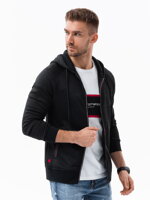 Men's zip-up sweatshirt  - V1 black B1425