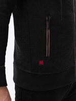 Men's zip-up sweatshirt  - V1 black B1425