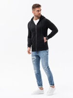 Men's zip-up sweatshirt  - V1 black B1425