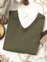 Men's sweater - V5 olive E120