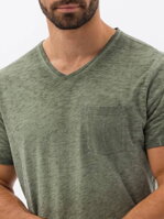 Men's plain t-shirt S1388 - olive