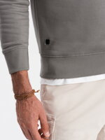 Men's plain sweatshirt B978 - grey