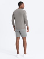 Men's plain longsleeve L131 - light brown