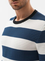 Men's sweater E189 - dark blue