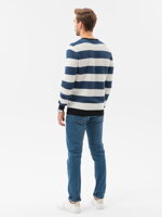 Men's sweater E189 - dark blue