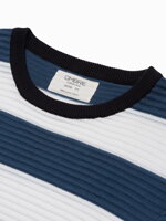 Men's sweater E189 - dark blue