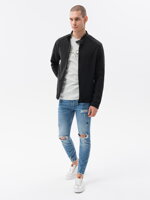 Men's zip-up sweatshirt C453 - black