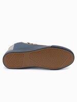 Men's high-top trainers T343 - navy